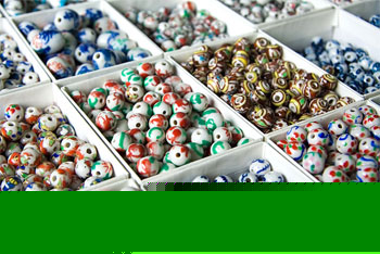 Manufacturers Exporters and Wholesale Suppliers of Ceramic Porcelain Beads varanasi Uttar Pradesh